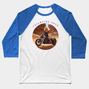 Galentines gal on a motorbike Baseball T-Shirt